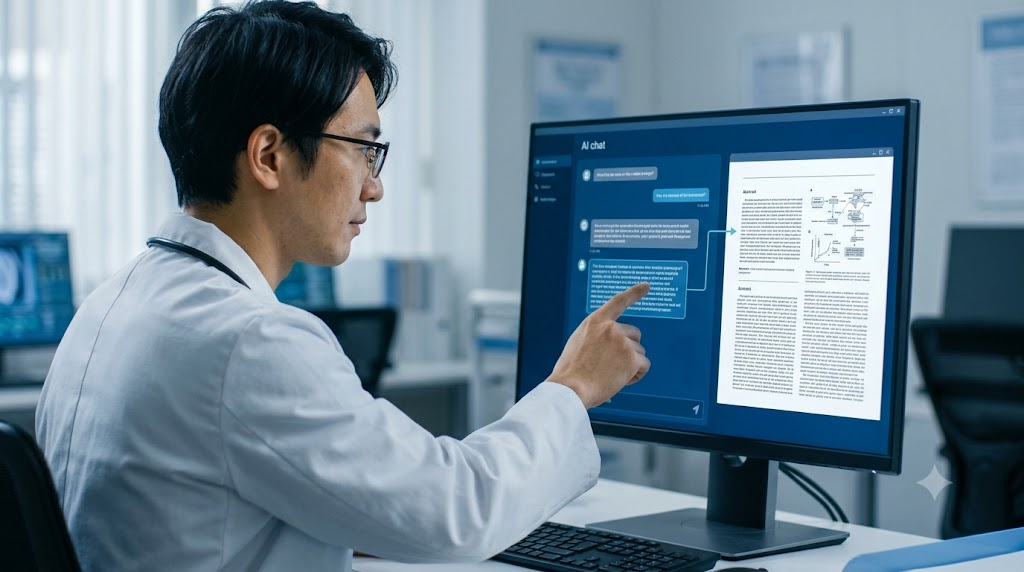 医療AI insights Japan作成イメージ：生成AIにより作成した比較イメージ